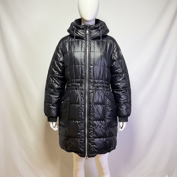 Free People Movement Black Patricia Packable Long Puffer Coat Jacket - L - EUC - Picture 2 of 15